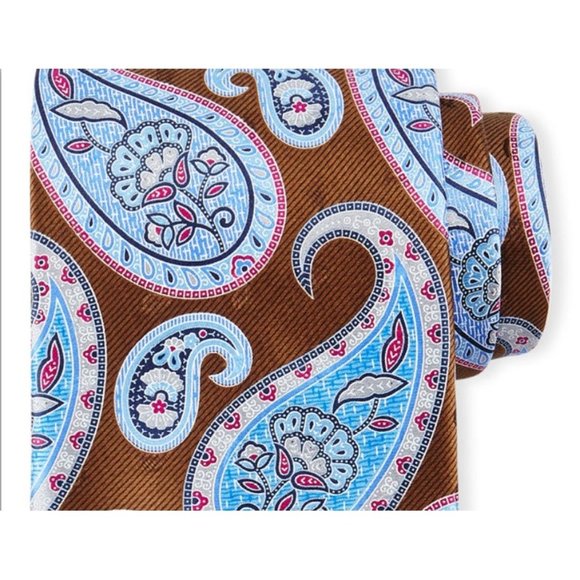 16823-1_1200x1200.jpg?v=1608694038 Ermenegildo Zegna 100% Silk Tie Paisley Brown